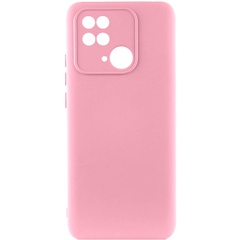 Чохол Silicone Cover Lakshmi Full Camera (AAA) для Xiaomi Redmi 10C, Рожевий / Light pink