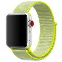 Ремешок Nylon для Apple watch 38mm/40mm Салатовый / Neon green
