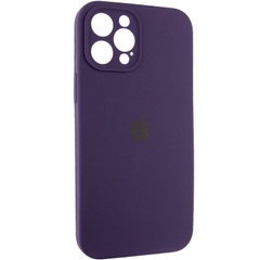 Чехол Silicone Case Full Camera Protective (AA) для Apple iPhone 12 Pro (6.1") Фиолетовый / Elderberry