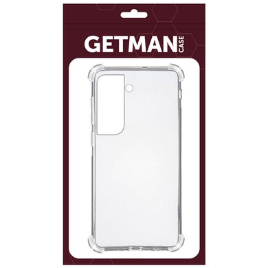 TPU чохол GETMAN Ease logo посилені кути для Samsung Galaxy S23+, Безбарвний (прозорий)