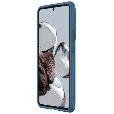 Карбоновая накладка Nillkin Camshield (шторка на камеру) для Xiaomi 12T Pro Синий / Blue