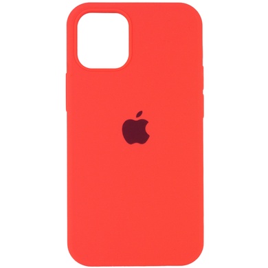Чохол Silicone Case Full Protective (AA) для Apple iPhone 12 Pro / 12 (6.1"), Кавуновий / Watermelon red
