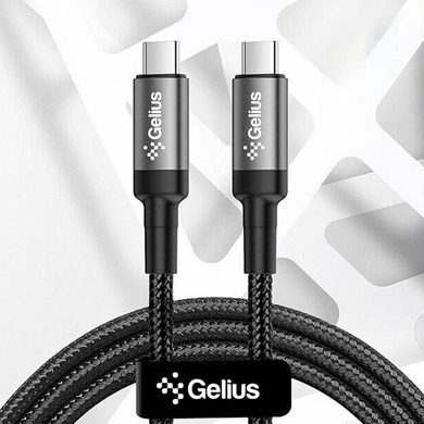 Дата кабелю Gelius G-Power GP-UC105 Type-C to Type-C 100W (1m), Black
