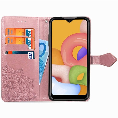 Кожаный чехол (книжка) Art Case с визитницей для Xiaomi Redmi 9A Розовый