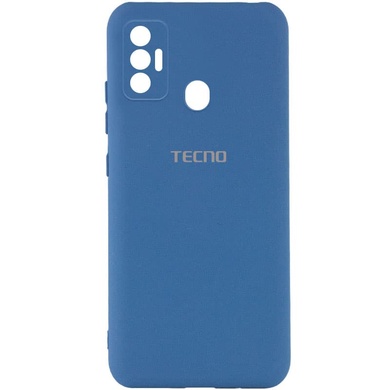 Чохол Silicone Cover My Color Full Camera (A) для TECNO Spark 7, Синій / Navy Blue