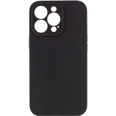 Чохол Silicone Case Full Camera Protective (AA) NO LOGO для Apple iPhone 15 Pro (6.1"), Чорний / Black