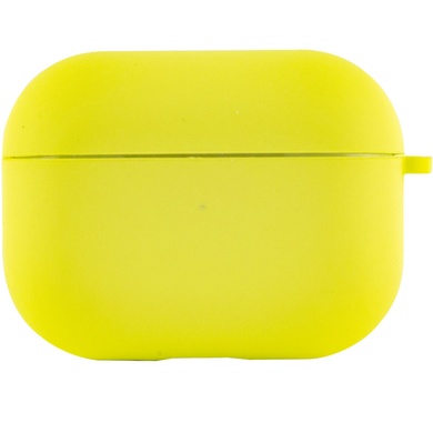 Силіконовий футляр з мікрофіброю для навушників Airpods Pro, Жовтий / Bright Yellow
