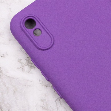 Чохол Silicone Cover Lakshmi Full Camera (A) для Xiaomi Redmi 9A, Фіолетовий / Purple