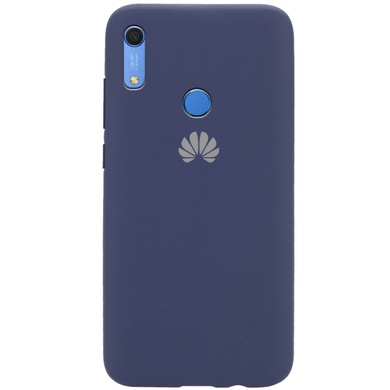 Чехол Silicone Cover Full Protective (AA) для Huawei Y6s (2019) / Y6 (2019) Темно-синий / Midnight blue