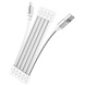 Дата кабель Hoco U103 Magnetic Absorption USB to Lightning (1m), White