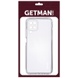 TPU чохол GETMAN Clear 1,0 mm для Samsung Galaxy A22 4G, Безбарвний (прозорий)