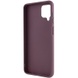 TPU чехол Bonbon Metal Style для Samsung Galaxy A12 Бордовый / Plum