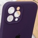 Чехол Silicone Case Full Camera Protective (AA) для Apple iPhone 12 Pro (6.1") Фиолетовый / Elderberry