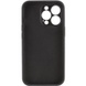 Чохол Silicone Case Full Camera Protective (AA) NO LOGO для Apple iPhone 15 Pro (6.1"), Чорний / Black