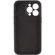 Чехол Silicone Case Full Camera Protective (AA) NO LOGO для Apple iPhone 15 Pro (6.1") Черный / Black