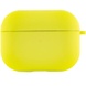 Силиконовый футляр с микрофиброй для наушников Airpods Pro Желтый / Bright Yellow