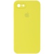 Чехол Silicone Case Square Full Camera Protective (AA) для Apple iPhone 6/6s (4.7") Желтый / Bright Yellow