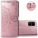 Кожаный чехол (книжка) Art Case с визитницей для Samsung Galaxy A71 Розовый