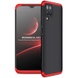Пластикова накладка GKK LikGus 360 градусів (opp) для Samsung Galaxy A12, Черный / Красный