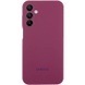 Чохол Silicone Cover Lakshmi Full Camera (AAA) with Logo для Samsung Galaxy A24 4G, Бордовый / Plum