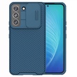 Карбоновая накладка Nillkin Camshield (шторка на камеру) для Samsung Galaxy S23+ Синий / Blue