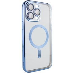 TPU чехол Fibra Chrome with MagSafe для Apple iPhone 13 Pro Max (6.7") Sierra Blue