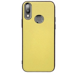 Кожаная накладка Epic Vivi series для Samsung Galaxy A10s Желтый