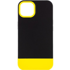 Чехол TPU+PC Bichromatic для Apple iPhone 13 (6.1") Black / Yellow