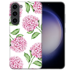 TPU чехол Цветы для Samsung Galaxy S23, Гортензия