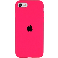 Чохол Silicone Case Full Protective (AA) для Apple iPhone SE (2020), Рожевий / Barbie pink