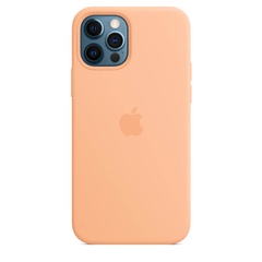 Чохол Silicone case (AAA) full with Magsafe and Animation для Apple iPhone 12 Pro / 12 (6.1"), Помаранчевий / Cantaloupe