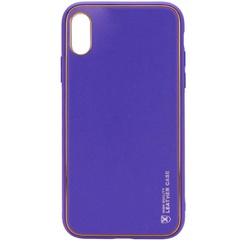 Кожаный чехол Xshield для Apple iPhone XR (6.1") Фиолетовый / Violet