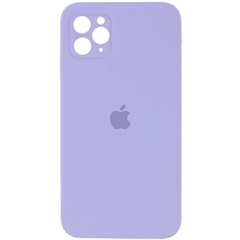 Чохол Silicone Case Square Full Camera Protective (AA) для Apple iPhone 11 Pro Max (6.5 "), Бузковий / Dasheen