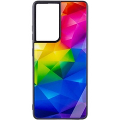 TPU+Glass чохол Diversity для Samsung Galaxy S21 Ultra, Rainbow