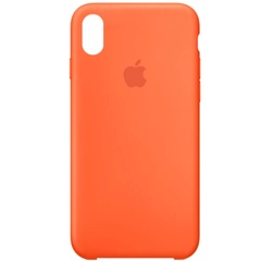 Чехол Silicone Case (AA) для Apple iPhone X (5.8") / XS (5.8") Оранжевый / Electric Orange