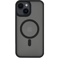 TPU+PC чохол Metal Buttons with MagSafe для Apple iPhone 14 Plus (6.7"), Чорний