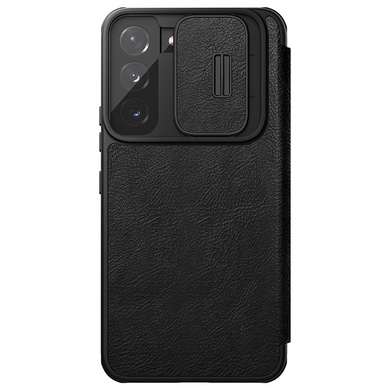 Кожаный чехол (книжка) Nillkin Qin Pro Camshield для Samsung Galaxy S22+ Черный