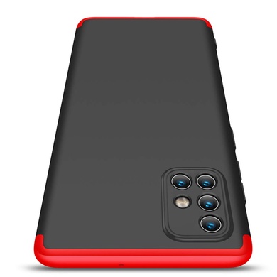Пластиковая накладка GKK LikGus 360 градусов (opp) для Samsung Galaxy A51 Черный / Красный