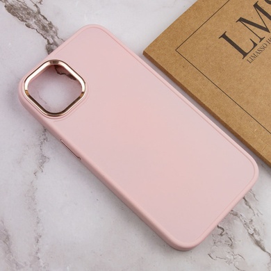 TPU чохол Bonbon Metal Style для Apple iPhone 12 Pro / 12 (6.1"), Рожевий / Light pink