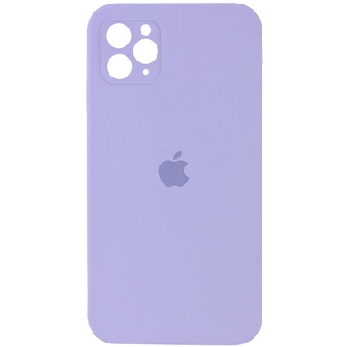 Чехол Silicone Case Square Full Camera Protective (AA) для Apple iPhone 11 Pro Max (6.5") Сиреневый / Dasheen