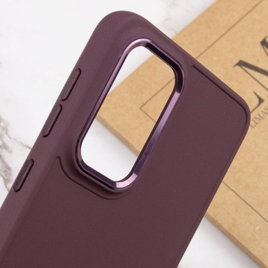 TPU чохол Bonbon Metal Style для Samsung Galaxy A55, Бордовый / Plum