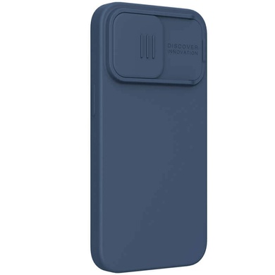 Силіконова накладка Nillkin Camshield Silky Magnetic для Apple iPhone 13 Pro Max (6.7"), Синій