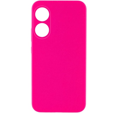 Чохол Silicone Cover Lakshmi Full Camera (AAA) для Oppo A78 4G, Рожевий / Barbie pink