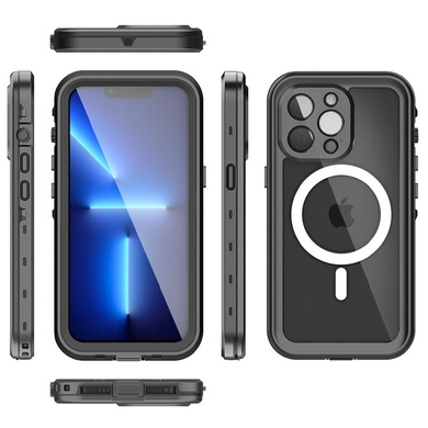 Водонепроникний чохол Shellbox with Magnetic Safe для Apple Phone 15 Pro Max (6.7"), Чорний