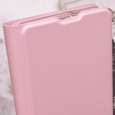 Кожаный чехол книжка GETMAN Elegant (PU) для Motorola Moto E40 Розовый