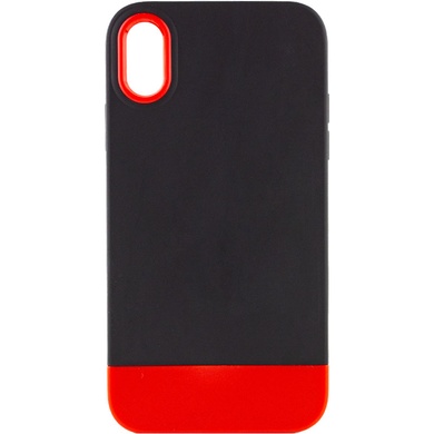 Чохол TPU+PC Bichromatic для Apple iPhone X / XS (5.8"), Black / Red