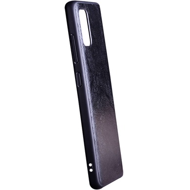 Кожаный чехол PU Retro classic для Samsung Galaxy A41 Черный