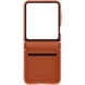 Кожаный чехол Leather Case (AAA) для Samsung Galaxy Z Flip5 Brown