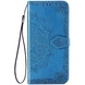 Кожаный чехол (книжка) Art Case с визитницей для Oppo A74 4G Синий