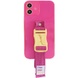 Чохол Handfree з кольоровим ремінцем для Apple iPhone 12 mini (5.4 "), Рожевий